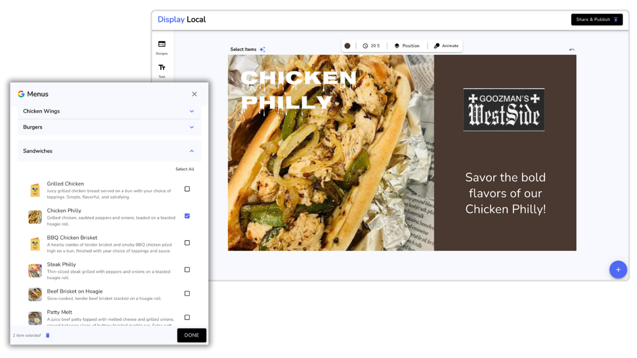 Automation for Restaurants: Turn Your Google Menus into Eye-Catching Posts and Signage